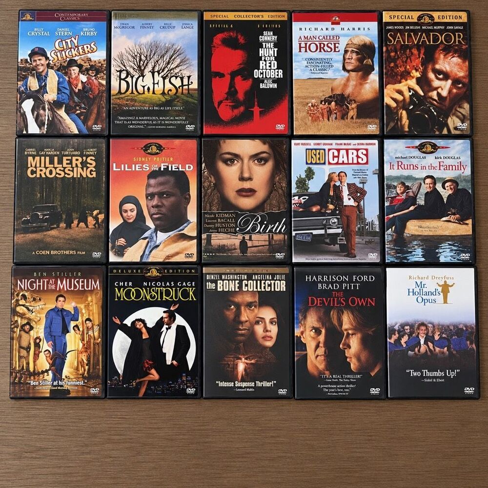 NEW DVD Movie Lot of 15 Classics Drama Comedy Thriller Sealed MGM Fox Paramount